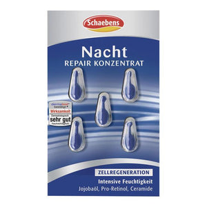 Schaebens, Tinh chất dưỡng da ban đêm Nacht Repair Konzentrat, 5 viên cho 5 tác dụng