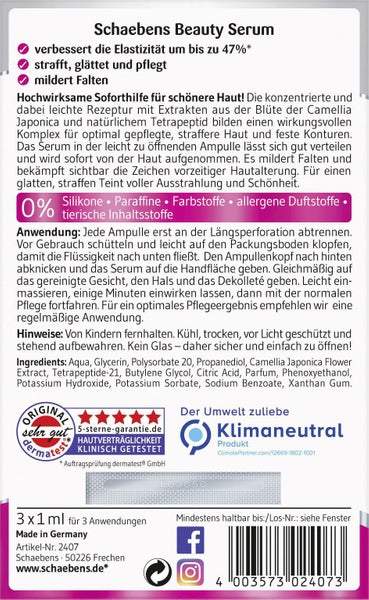 Schaebens, Beauty Serum (3 x 1 ml), 3 ml